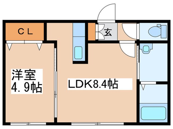 キュ－ブ美園６・８の物件間取画像